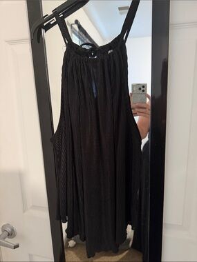 No Boundaries Black Ribbed Circle Skirt